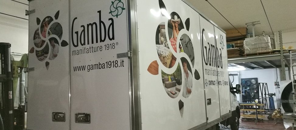 personalizzazione automezzo aziendale Gamba